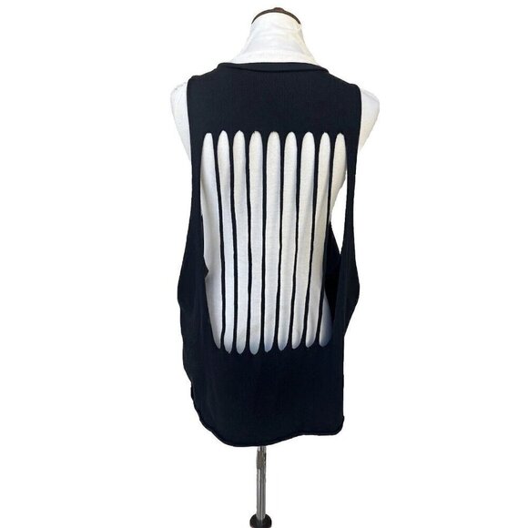 Swell Women's Cotton Cutout Tank Top Black size S M - Picture 2 of 12